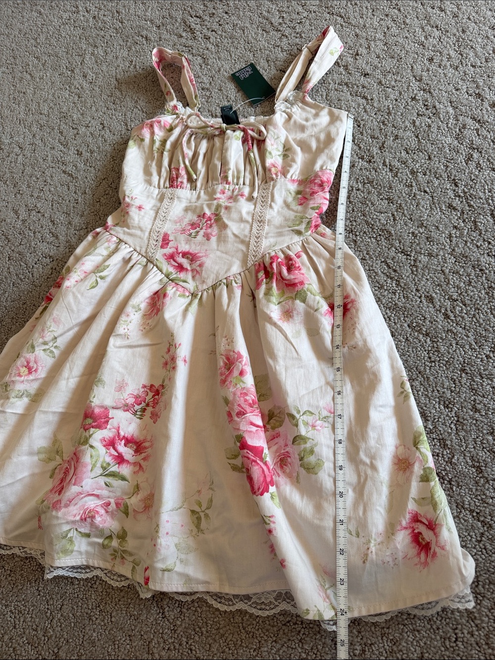 Wild Fable Floral Corset Dress Coquette Girl Whimsy Cottagecore Fairy XS NWT - Picture 8 of 12